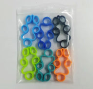 Silicone Finger Trainer Hand Gripper Resistance Bands Fitness